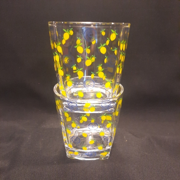 Ciroc Lemon Vodka Lowball Rocks Glasses ~ Set of 2 - Picture 10 of 10